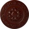 Ekena Millwork Sydney Ceiling Medallion (Fits Canopies up to 5 3/4"), Hnd-Painted Brushed Mahogany, 27 3/4"OD x 2"P CM27SYBMF - alternate 1